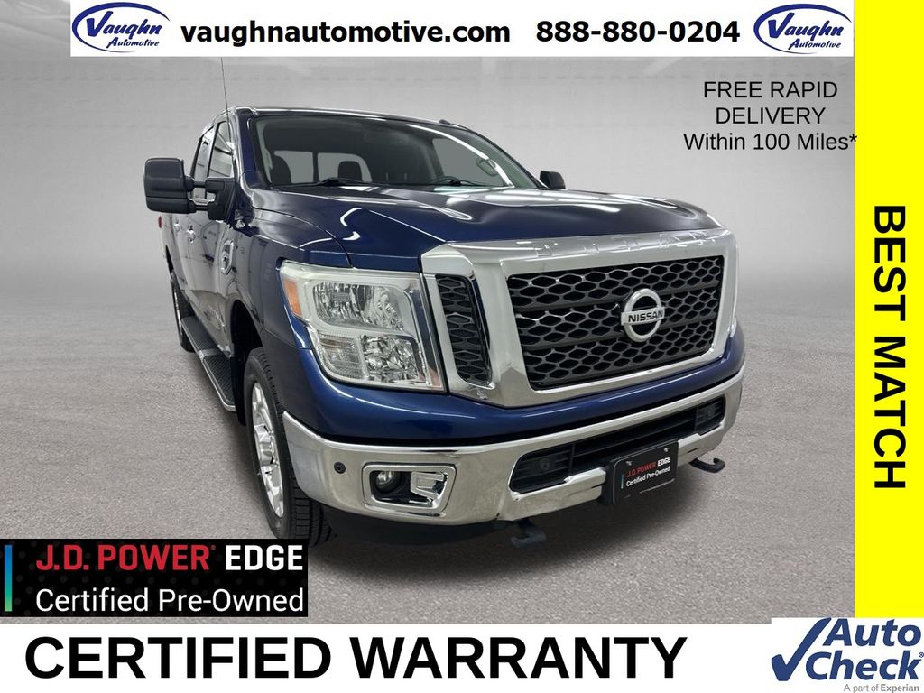 Deep Blue Pearl 2017 Nissan Titan Pickup Truck  6-Speed Automatic