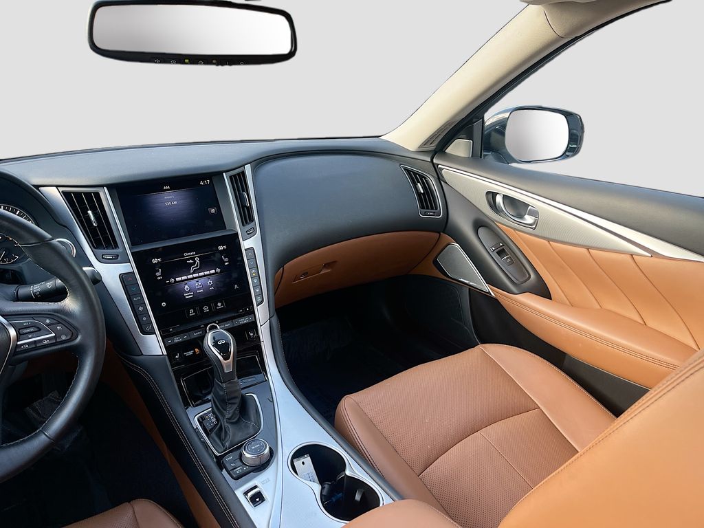 2024 INFINITI Q50 LUXE White at AutoSavvy Houston Southwest