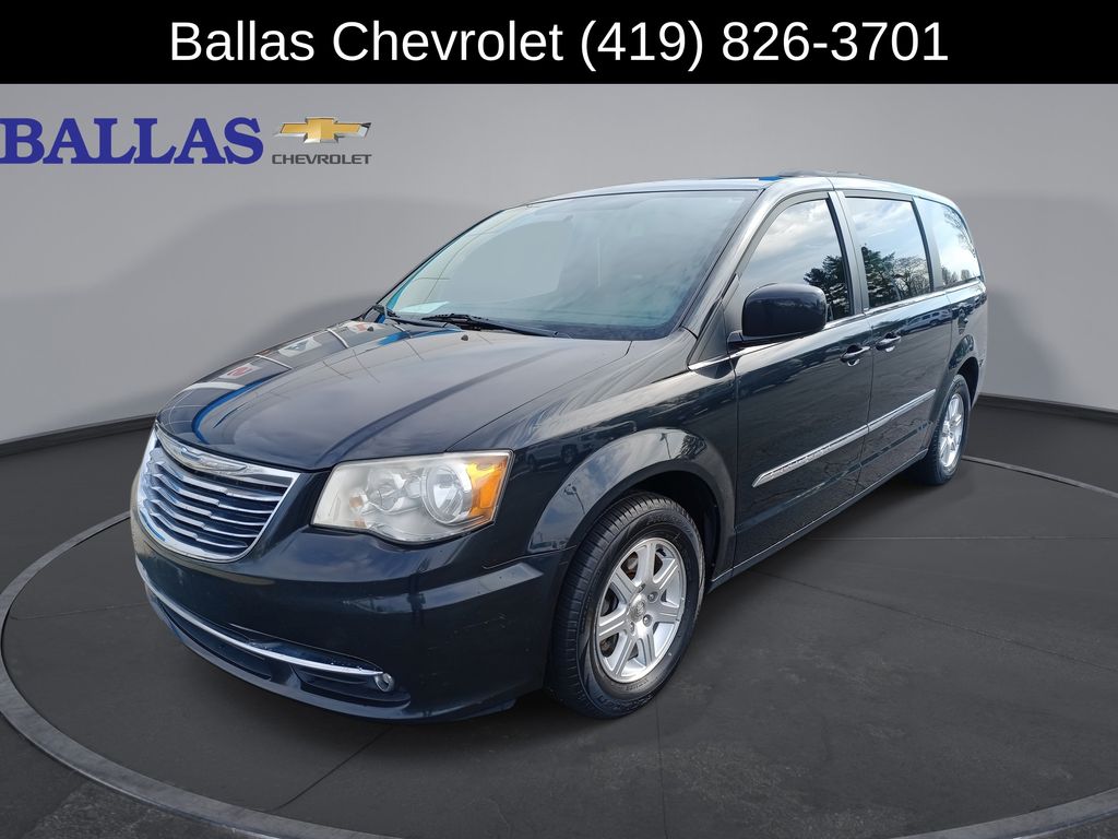 Black 2012 Chrysler Town & Country Touring FWD Minivan Front-Wheel Drive 6-Speed Automatic
