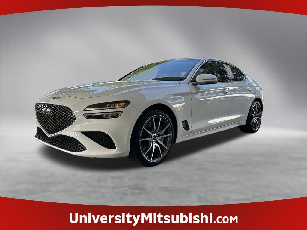 Alta White 2026 Genesis G70 2.5T Standard RWD Sedan Rear-Wheel Drive 8-Speed Automatic