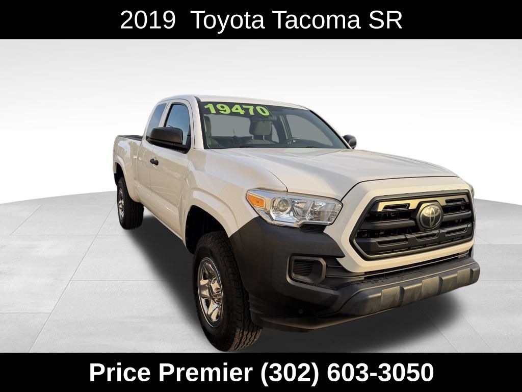 White 2019 Toyota Tacoma Pickup Truck 4X2 6-Speed Automatic