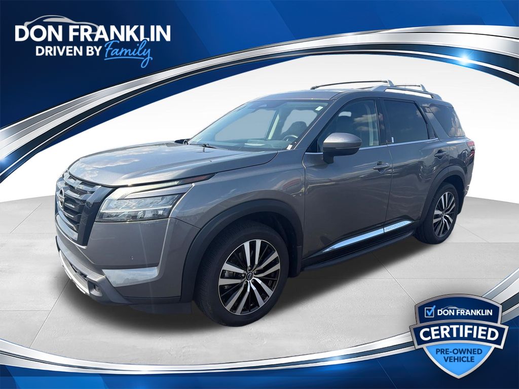 Gray (Gun Metallic) 2023 Nissan Pathfinder SUV / Crossover All-Wheel Drive 9-Speed Automatic