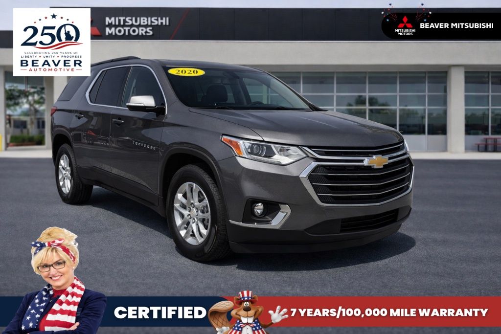 Gray (Satin Steel Metallic) 2020 Chevrolet Traverse SUV / Crossover Front-Wheel Drive 9-Speed Automatic