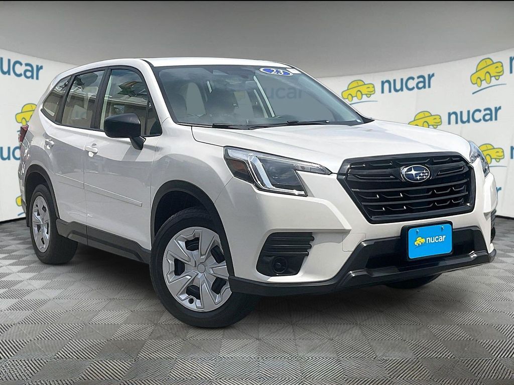 Crystal White Pearl 2023 Subaru Forester SUV / Crossover All-Wheel Drive Continuously Variable Transmission