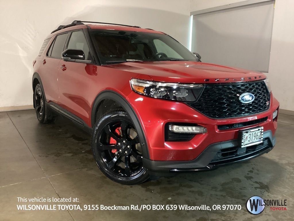 Rapid Red Metallic Tinted Clearcoat 2021 Ford Explorer ST AWD SUV / Crossover All-Wheel Drive Automatic