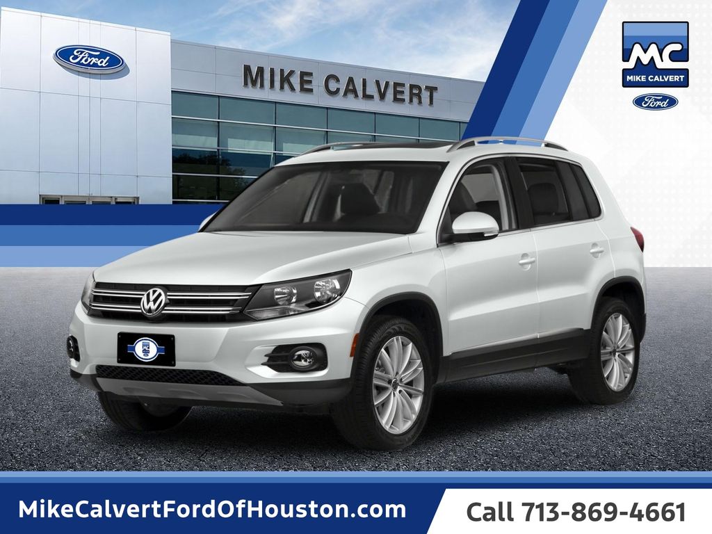 Pure White 2016 Volkswagen Tiguan SUV / Crossover Front-Wheel Drive 6-Speed Automatic