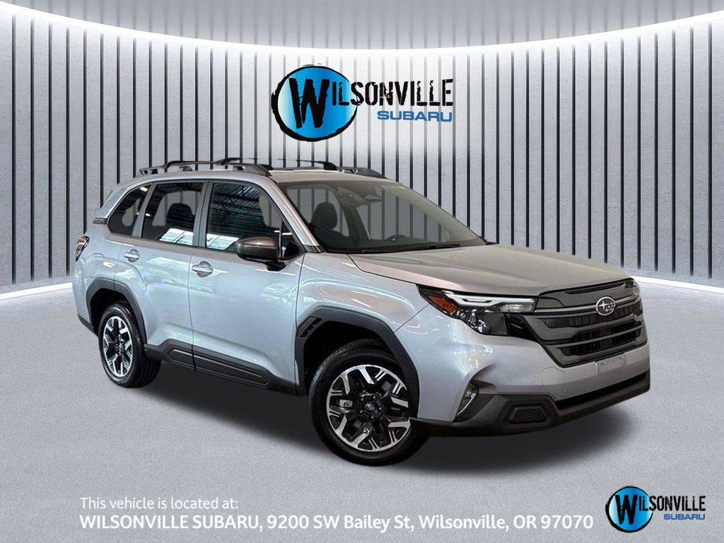 Ice Silver Metallic 2025 Subaru Forester SUV / Crossover All-Wheel Drive Continuously Variable Transmission