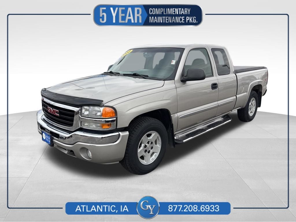 Silver Birch Metallic 2007 GMC Sierra Classic 1500 SLE1 Extended Cab 4WD Pickup Truck Four-Wheel Drive 4-Speed Automatic Overdrive