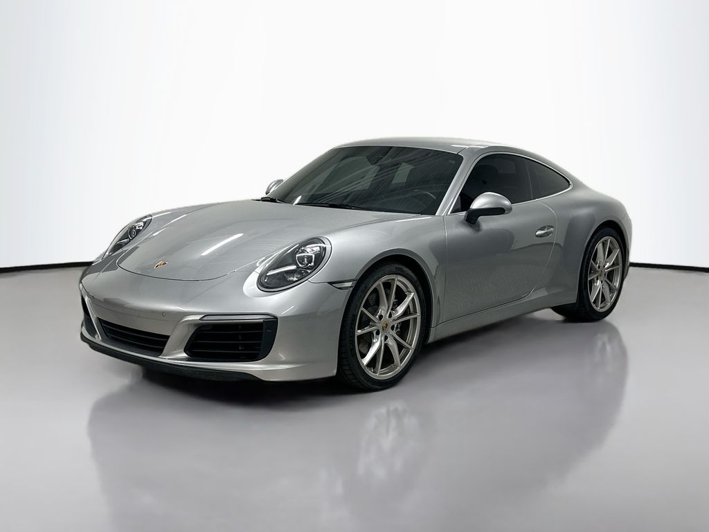 GT Silver Metallic 2018 Porsche 911 Coupe Rear-Wheel Drive 7-Speed Automatic