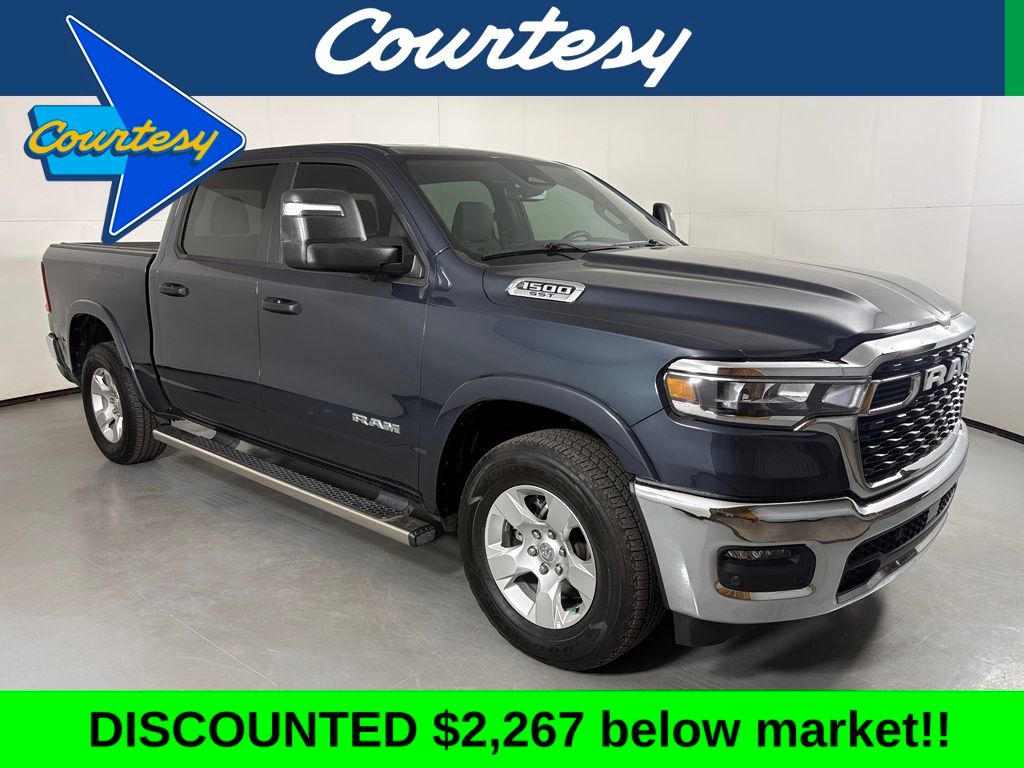 Forged Blue Metallic 2025 RAM 1500 Pickup Truck Four-Wheel Drive 8-Speed Automatic
