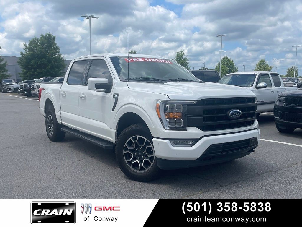 Star White Metallic Tri-Coat 2023 Ford F-150 Pickup Truck Four-Wheel Drive Automatic