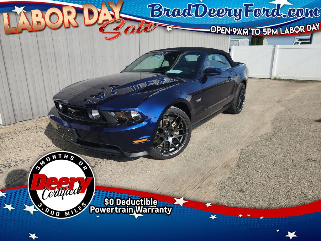 Kona Blue Metallic 2011 Ford Mustang Convertible Rear-Wheel Drive 6-Speed Automatic