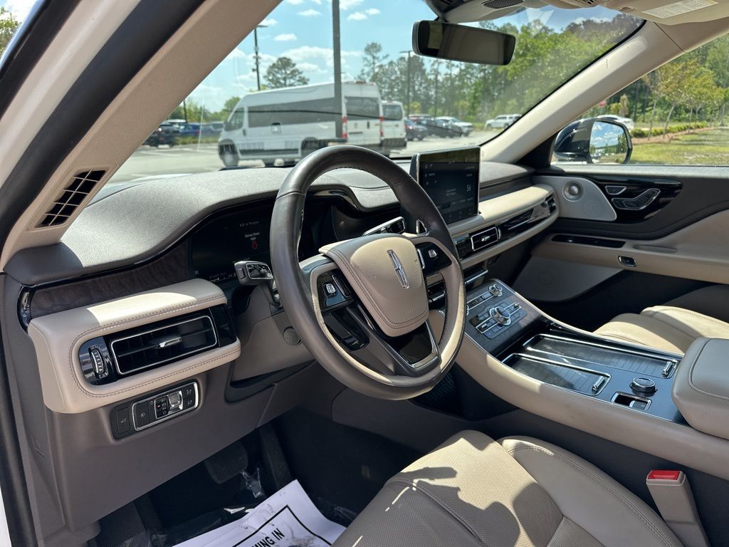 2021 Pristine White Lincoln Aviator Reserve AWD SUV