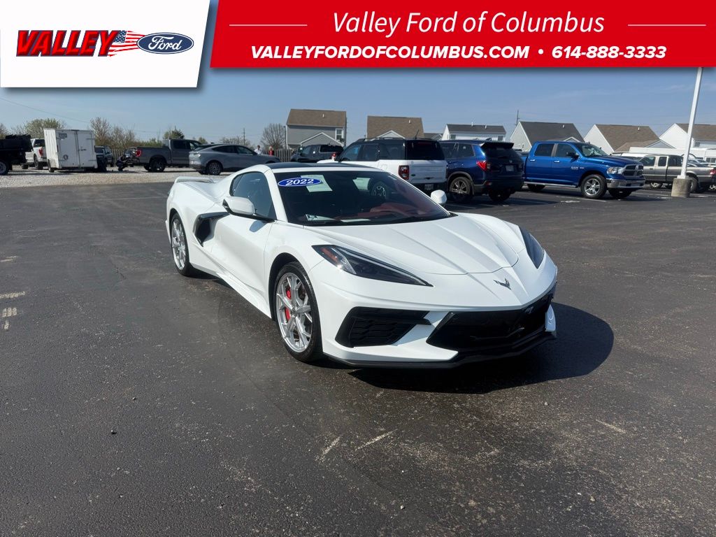 Arctic White 2020 Chevrolet Corvette Stingray 3LT Coupe RWD Coupe Rear-Wheel Drive 8-Speed Dual Clutch