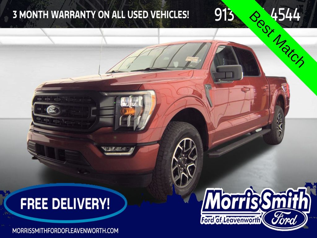 Hot Pepper Red Metallic Tinted Clearcoat 2023 Ford F-150 Pickup Truck Four-Wheel Drive Automatic
