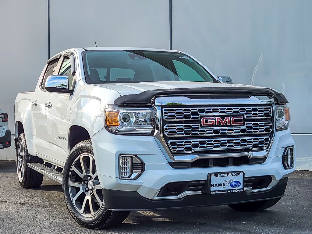 Summit White 2021 GMC Canyon Pickup Truck Four-Wheel Drive 8-Speed Automatic