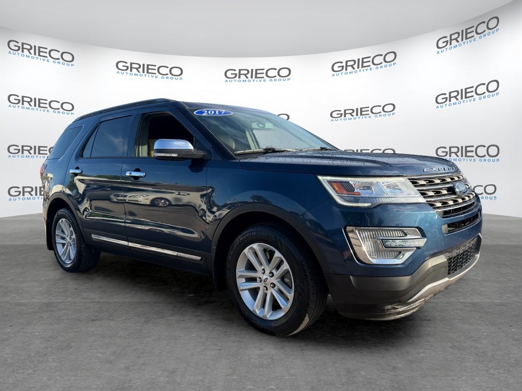 Blue Jeans Metallic 2017 Ford Explorer SUV / Crossover Front-Wheel Drive 6-Speed Automatic