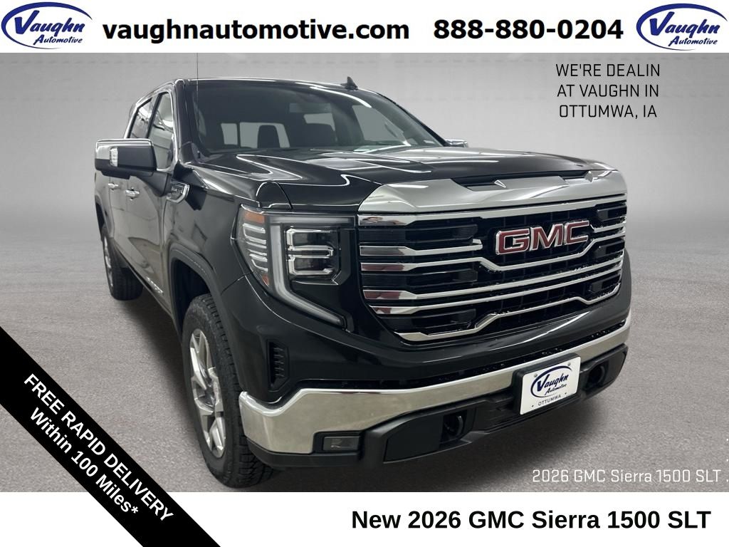 Onyx Black 2026 GMC Sierra 1500 Pickup Truck Four-Wheel Drive Automatic
