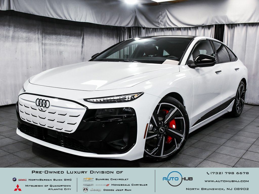 Glacier White 2025 Audi S6 e-tron Sportback quattro Prestige Sedan All-Wheel Drive Automatic
