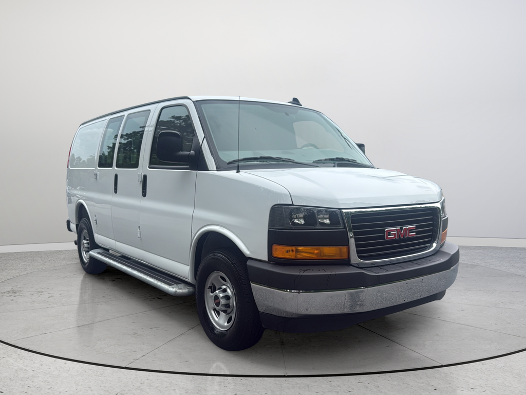 Summit White 2025 GMC Savana Cargo Van Rear-Wheel Drive 8-Speed Automatic Overdrive