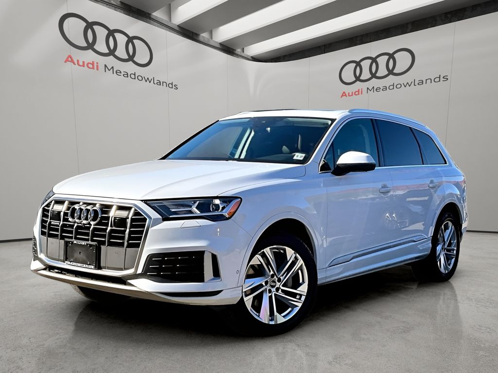 Carrara White 2022 Audi Q7 SUV / Crossover All-Wheel Drive 8-Speed Automatic