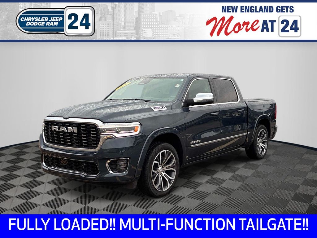 Blue Metallic 2026 RAM 1500 Pickup Truck Four-Wheel Drive 8-Speed Automatic