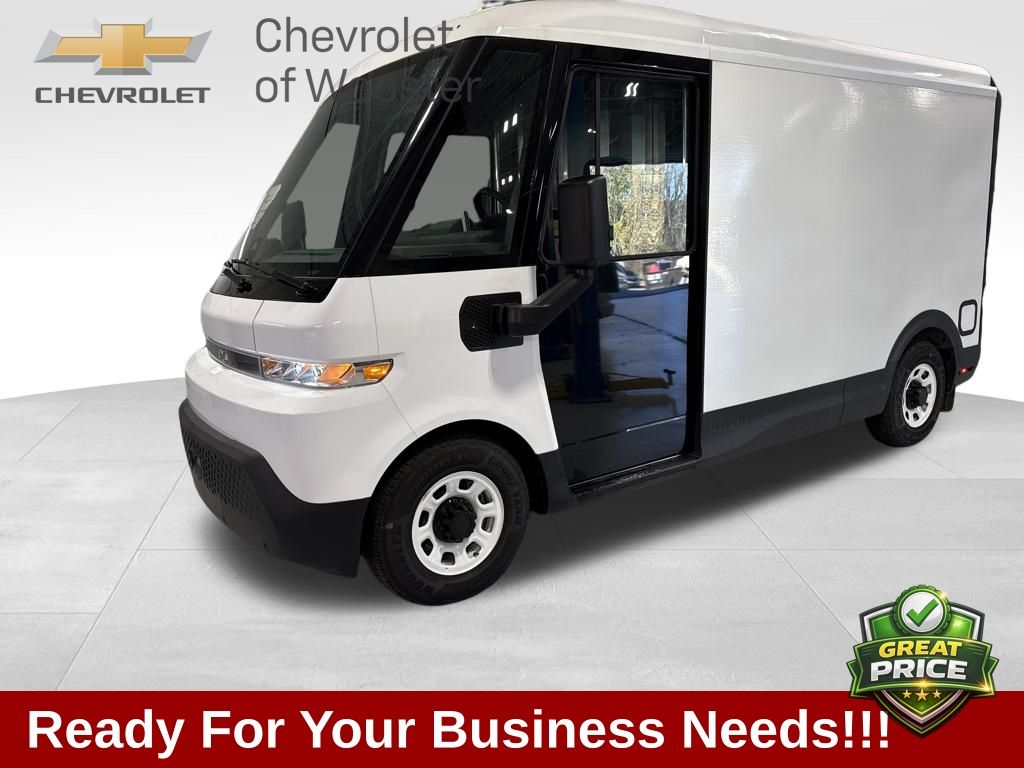 Oyster White 2025 Chevrolet BrightDrop 1-Speed Automatic