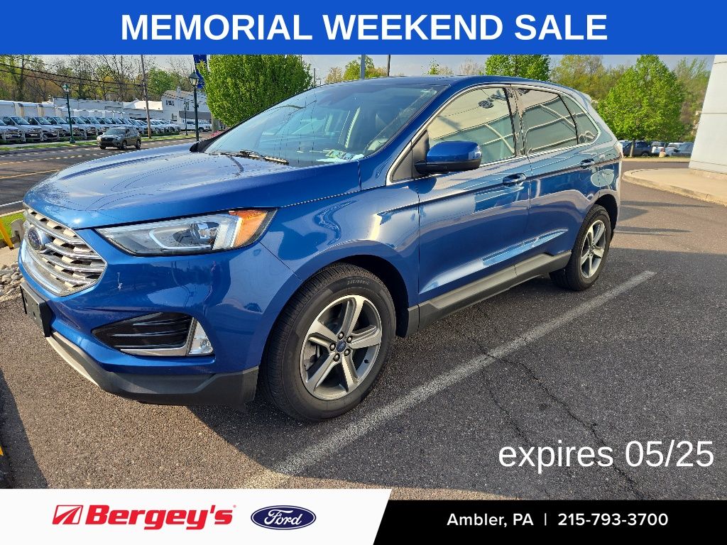Blue Metallic 2021 Ford Edge SEL AWD SUV / Crossover All-Wheel Drive 8-Speed Automatic