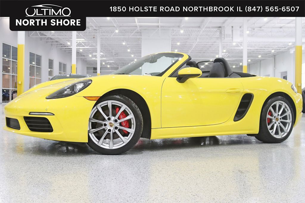 Racing Yellow 2019 Porsche 718 Boxster Convertible Rear-Wheel Drive 7-Speed Automatic