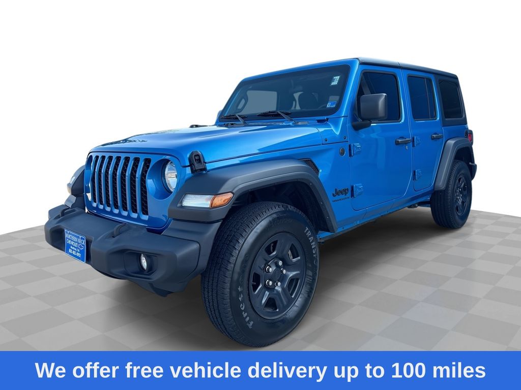 Hydro Blue Pearl Coat 2024 Jeep Wrangler SUV / Crossover Four-Wheel Drive 8-Speed Automatic