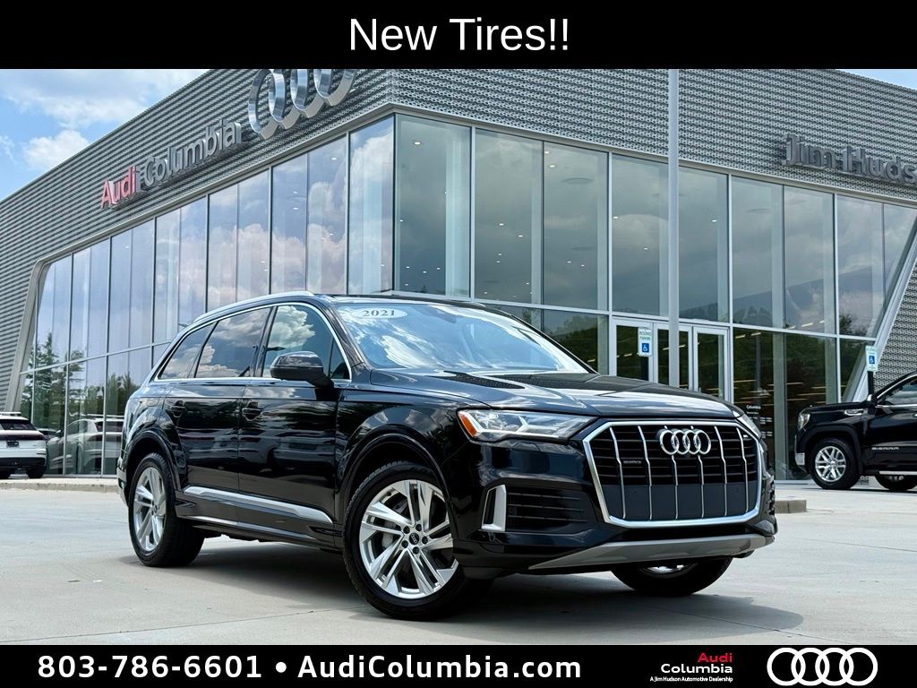 Night Black 2021 Audi Q7 SUV / Crossover All-Wheel Drive 8-Speed Automatic