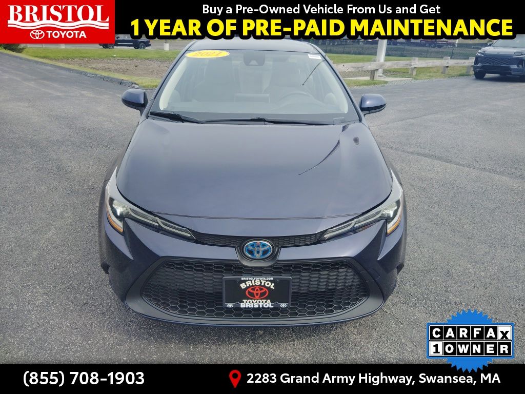 Used 2021 Toyota Corolla LE with VIN JTDEAMDE1MJ013520 for sale in Swansea, MA