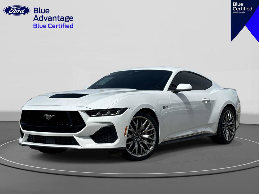 Oxford White 2024 Ford Mustang GT Premium Fastback RWD Coupe Rear-Wheel Drive 6-Speed Manual