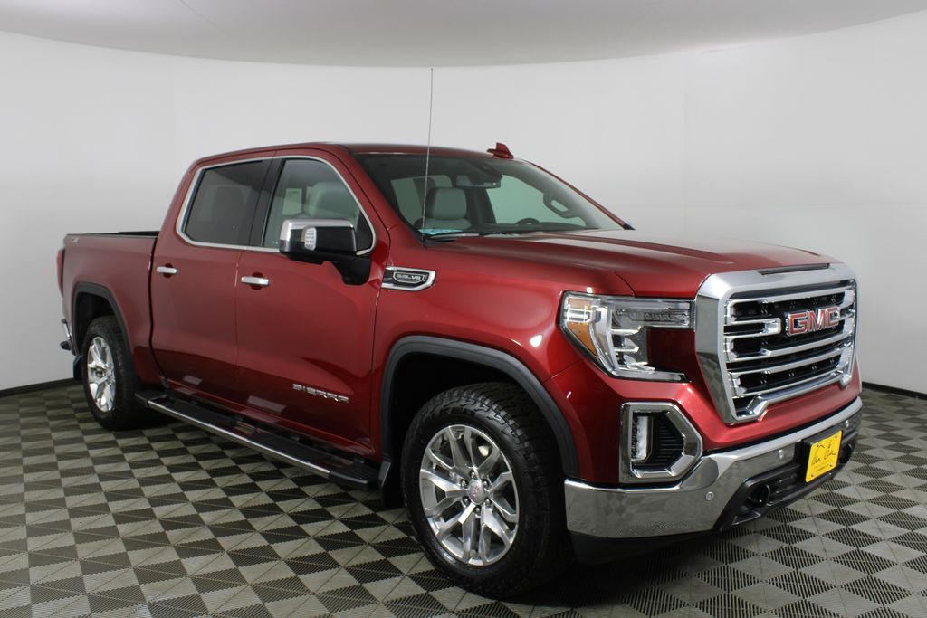 Red Quartz Tintcoat 2020 GMC Sierra 1500 SLT Crew Cab 4WD Pickup Truck Four-Wheel Drive Automatic
