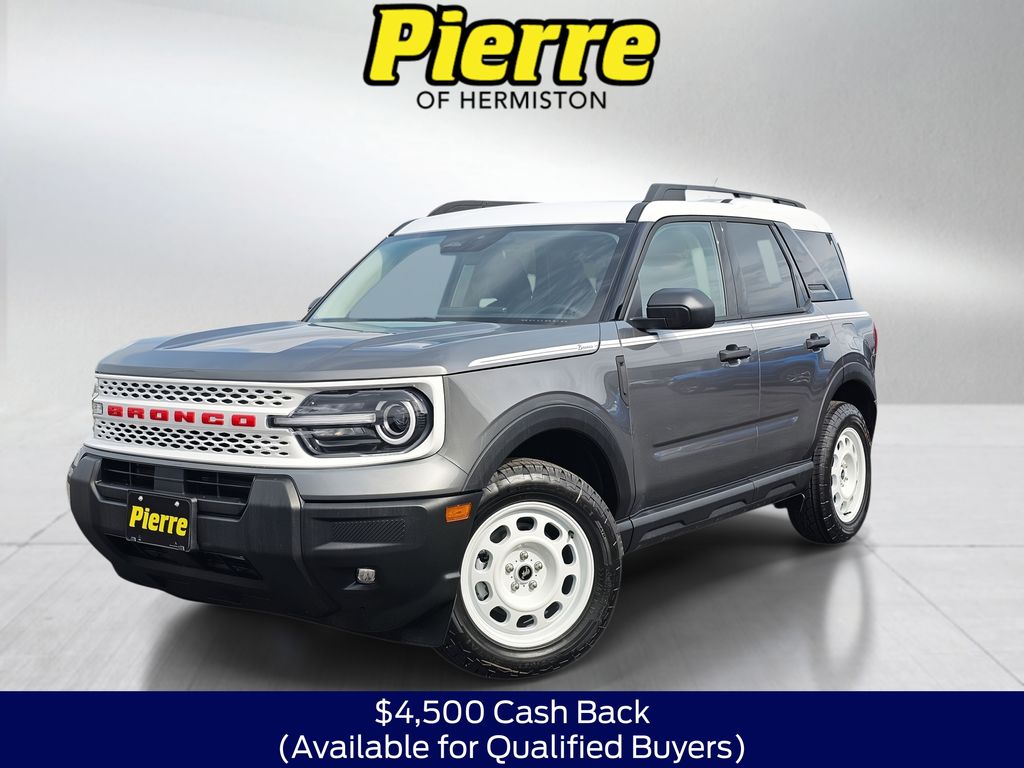 Gray Metallic 2025 Ford Bronco Sport SUV / Crossover All-Wheel Drive 8-Speed Automatic
