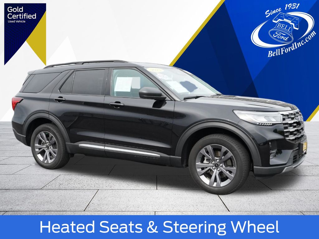 Agate Black Metallic 2025 Ford Explorer SUV / Crossover All-Wheel Drive Automatic