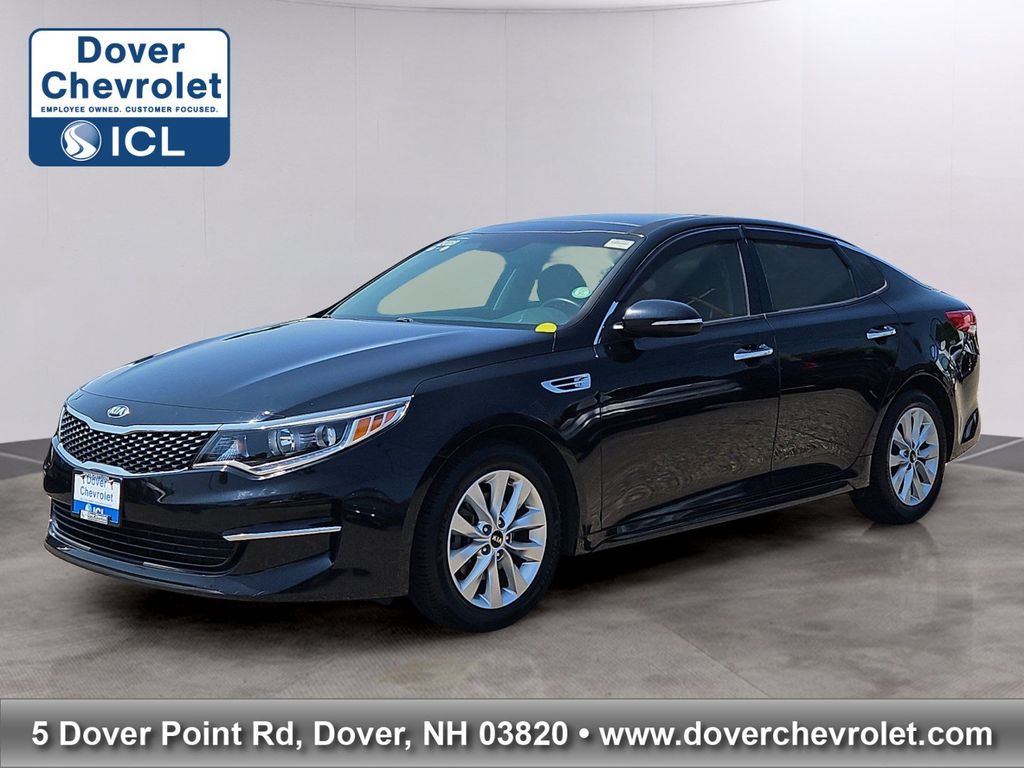 Ebony Black 2018 Kia Optima Sedan Front-Wheel Drive 6-Speed Automatic