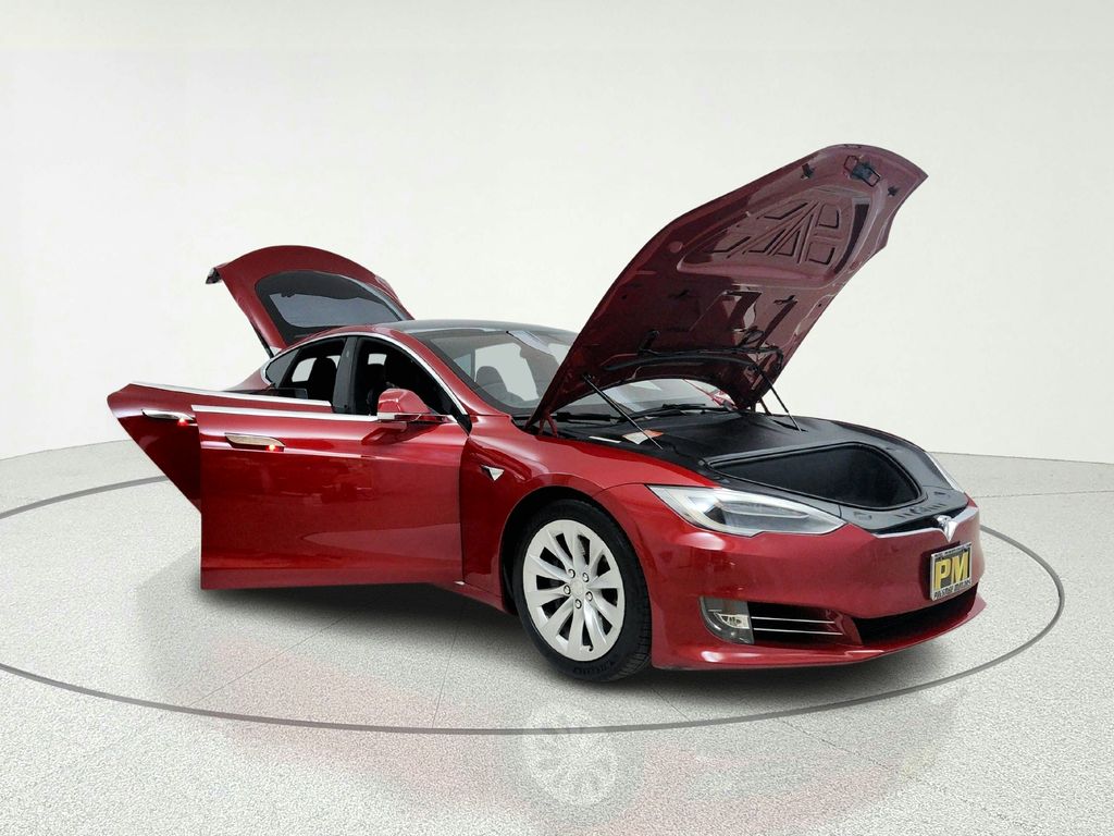 Red Multi-Coat 2017 Tesla Model S 75D AWD Sedan All-Wheel Drive 1-Speed Automatic