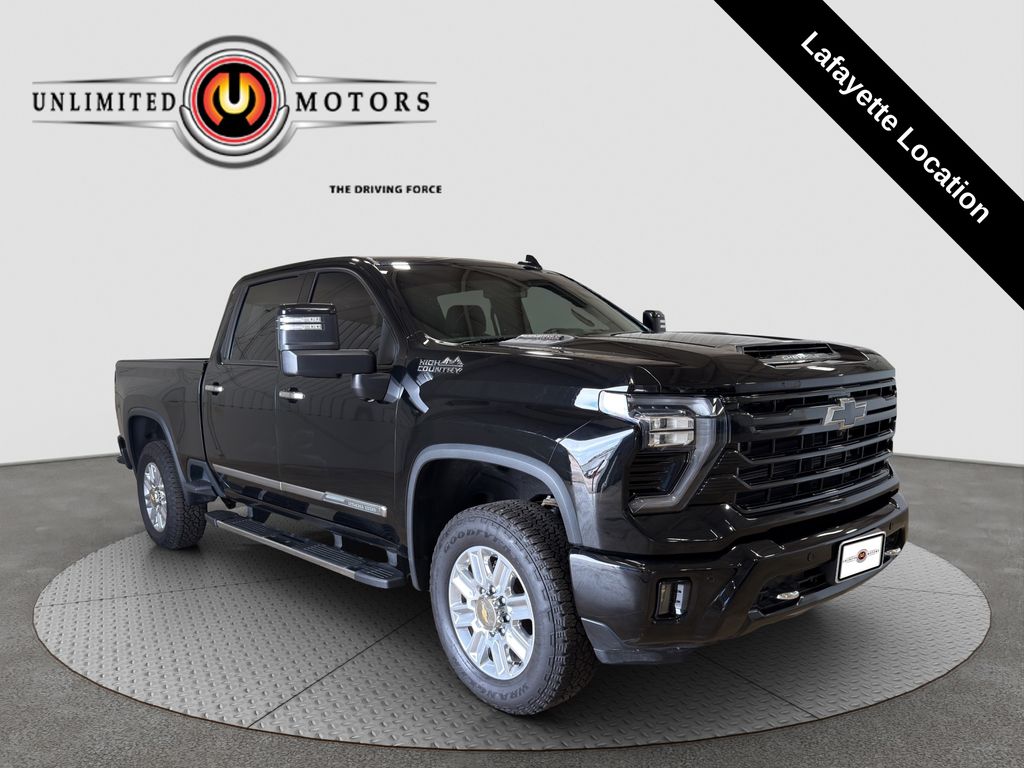 Black 2024 Chevrolet Silverado 2500HD Pickup Truck Four-Wheel Drive Automatic