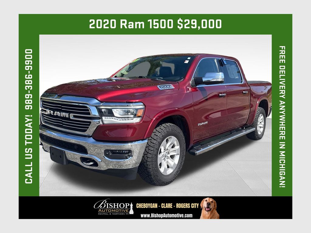 Delmonico Red Pearlcoat 2020 RAM 1500 Pickup Truck Four-Wheel Drive 8-Speed Automatic