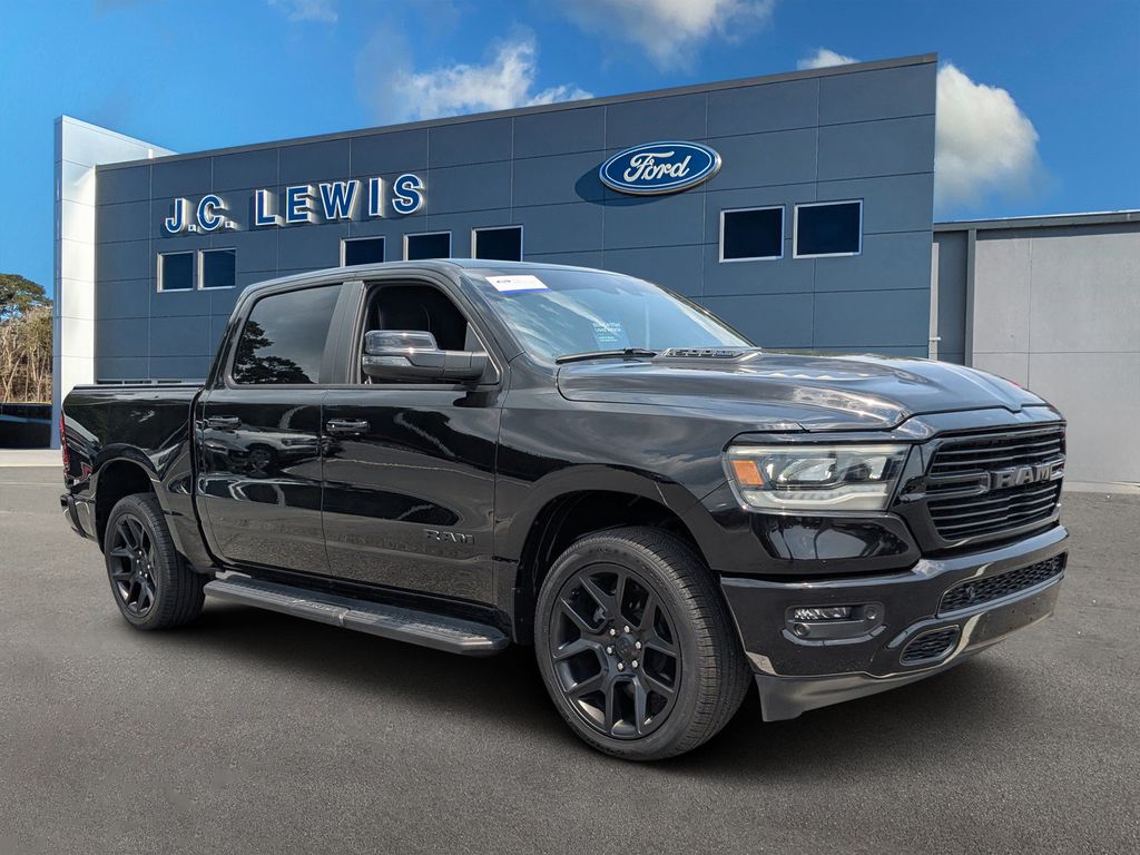 Diamond Black Crystal Pearlcoat 2024 RAM 1500 Pickup Truck Four-Wheel Drive 8-Speed Automatic