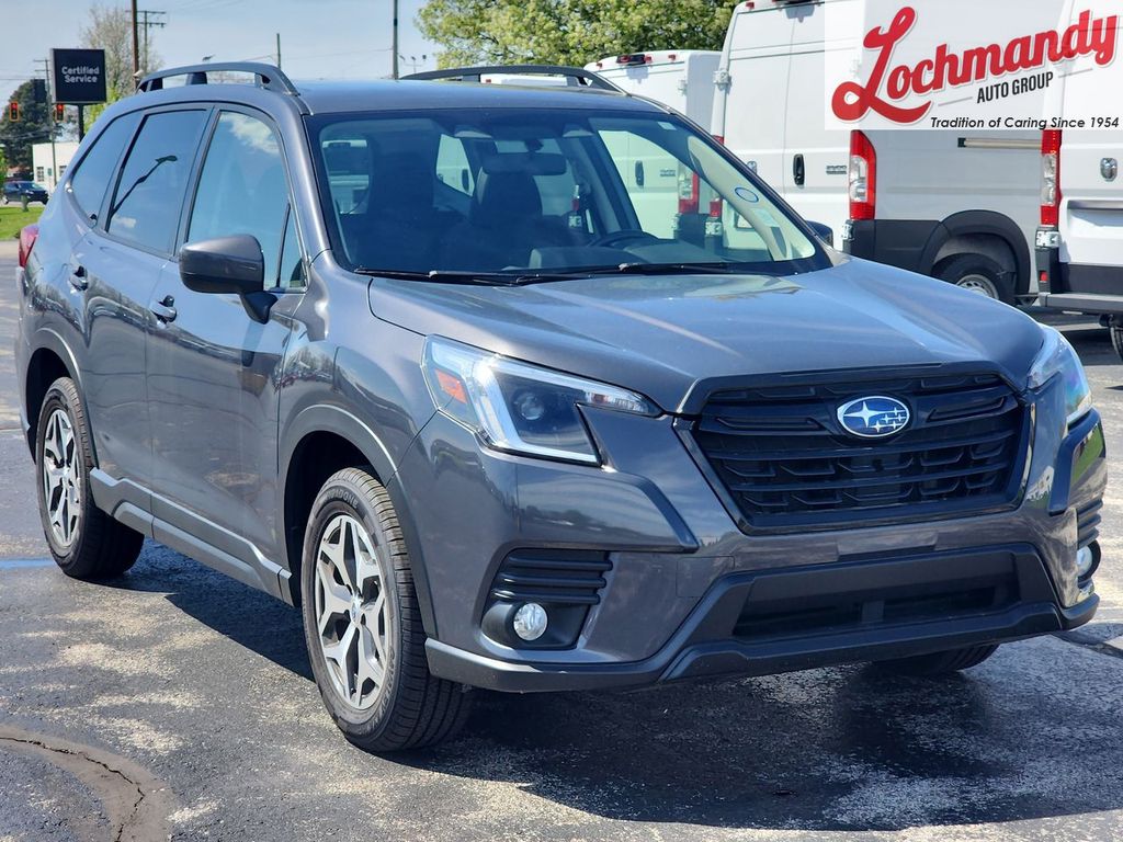 Magnetite Gray Metallic 2023 Subaru Forester Premium Crossover AWD SUV / Crossover All-Wheel Drive Continuously Variable Transmission