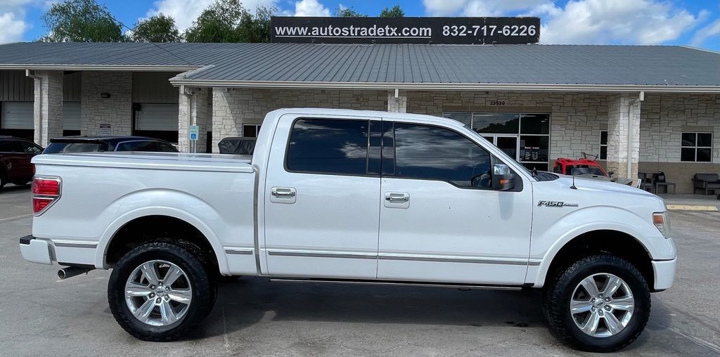2013 Ford F-150 Platinum White at Bayway Cadillac of The Woodlands