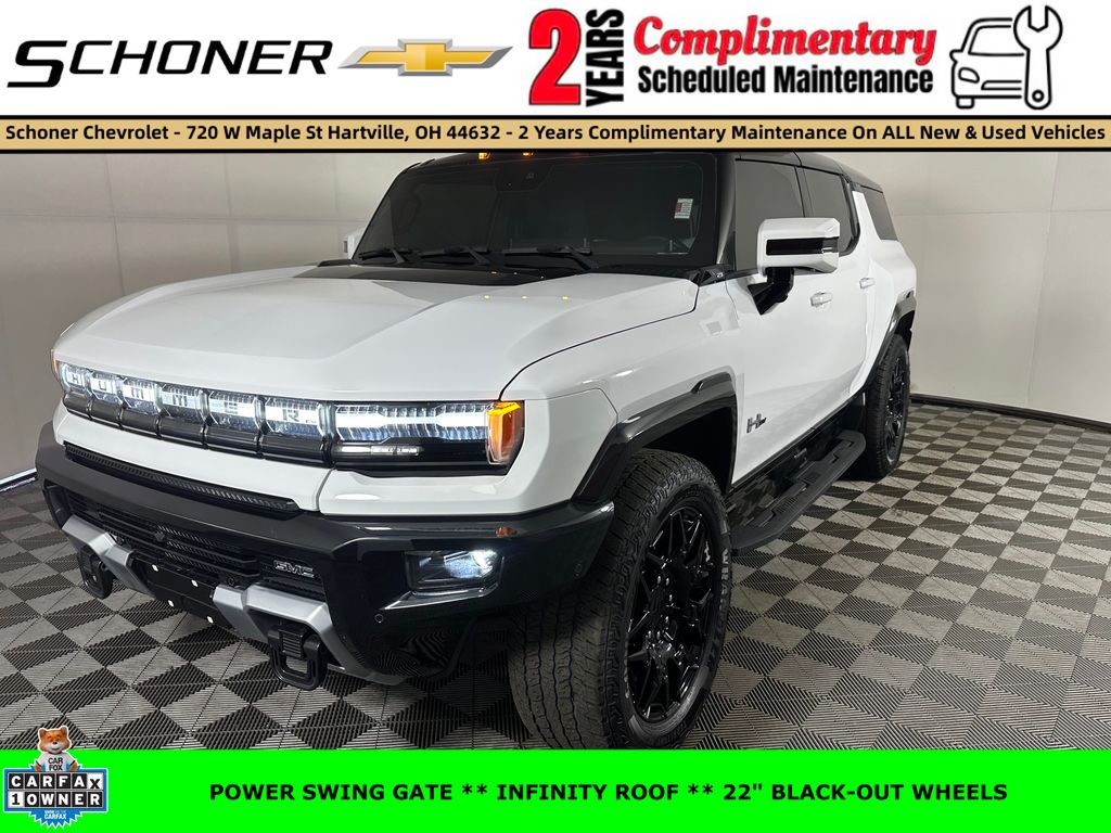 Interstellar White 2025 GMC Hummer EV SUV 2X AWD SUV / Crossover All-Wheel Drive 1-Speed Dual Clutch