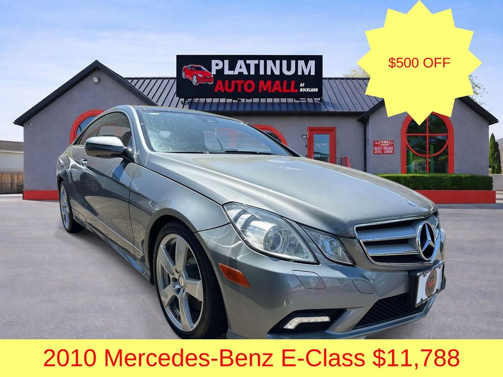 Gray 2010 Mercedes-Benz E-Class E 550 Coupe Coupe Rear-Wheel Drive 7-Speed Automatic