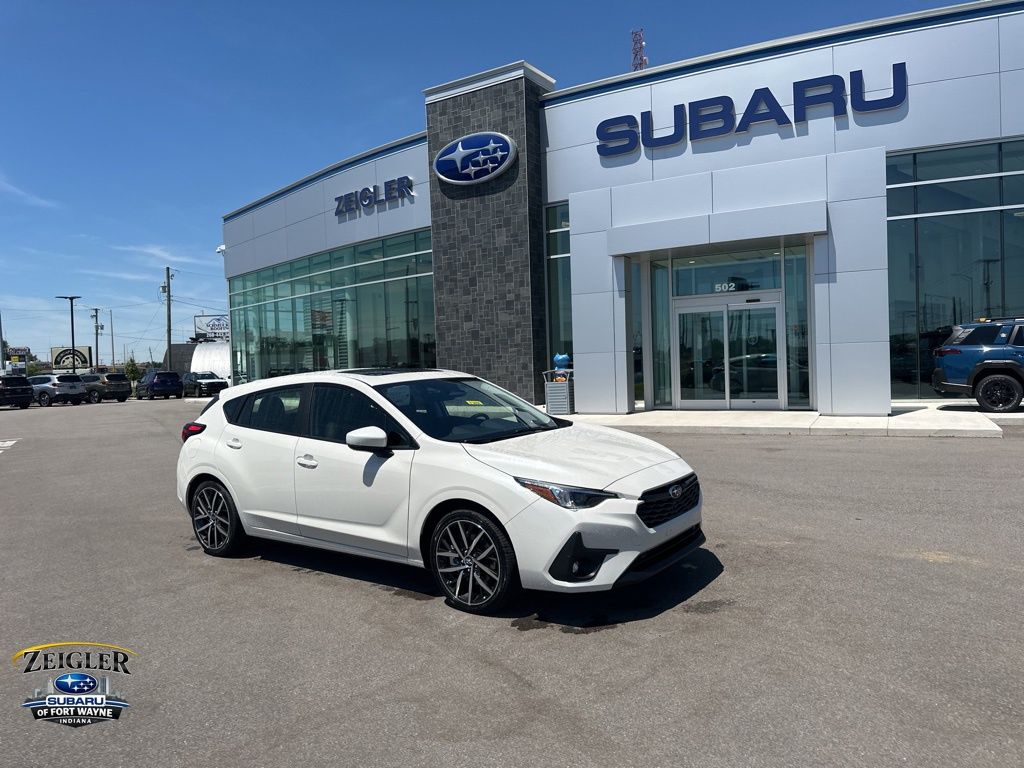 Crystal White Pearl 2026 Subaru Impreza Wagon All-Wheel Drive Continuously Variable Transmission