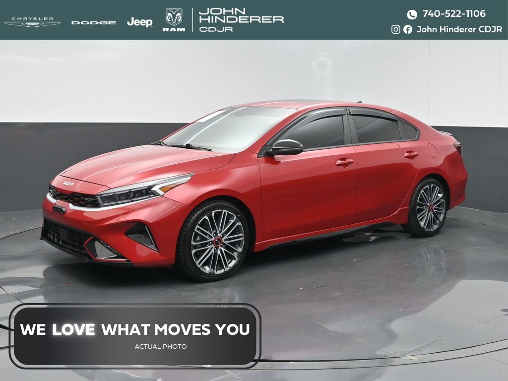 Currant Red 2023 Kia Forte GT FWD Sedan Front-Wheel Drive 7-Speed Automatic