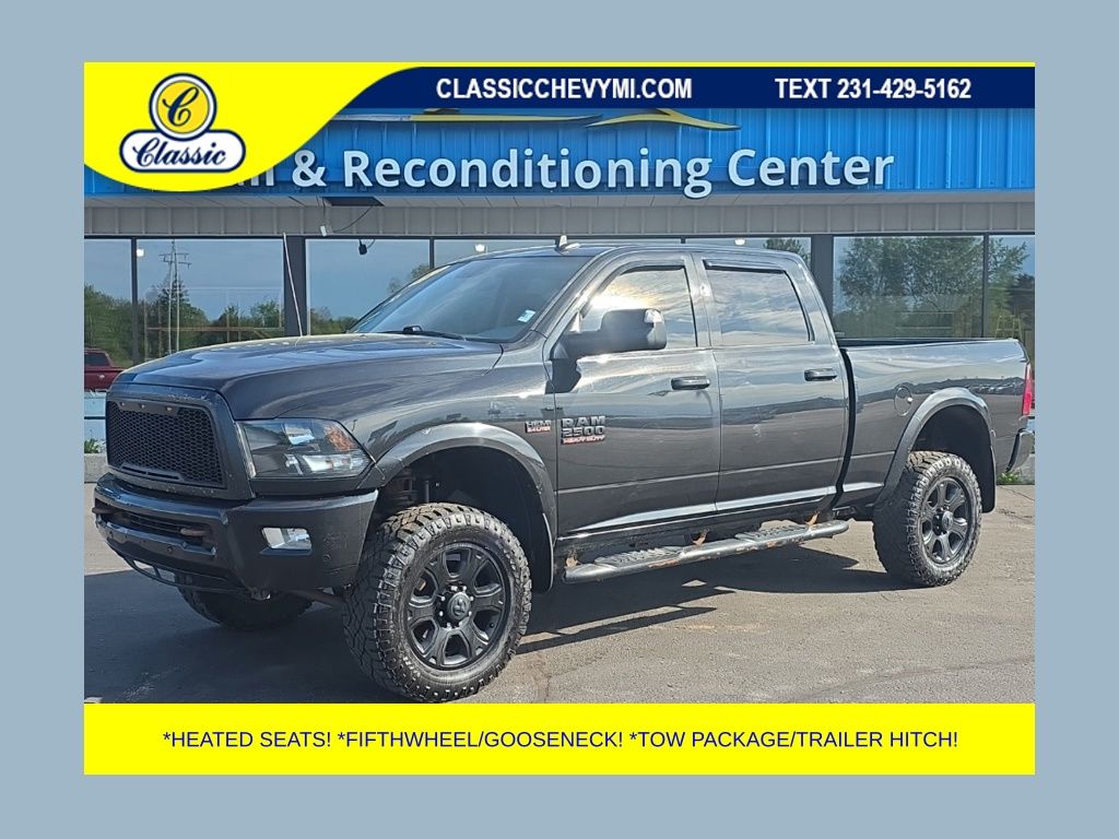 Brilliant Black Crystal Pearlcoat 2017 RAM 2500 Pickup Truck Four-Wheel Drive 6-Speed Automatic