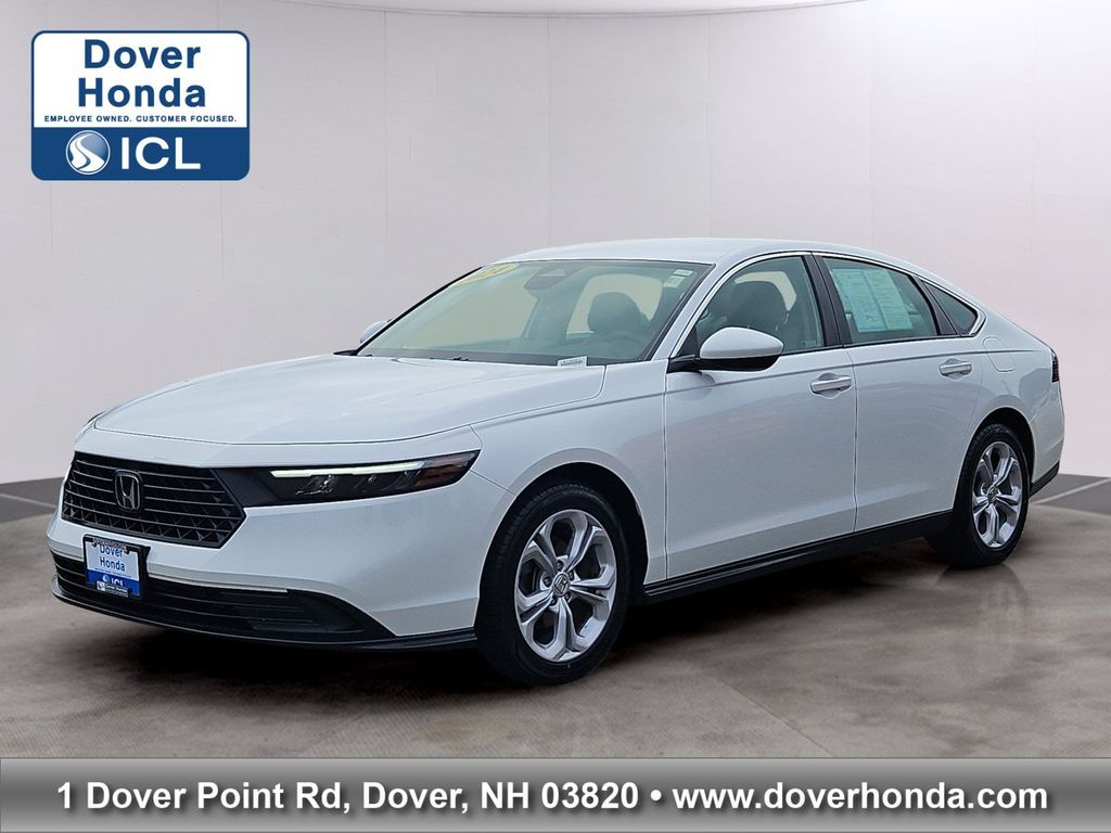 White 2024 Honda Accord Sedan Front-Wheel Drive Continuously Variable Transmission