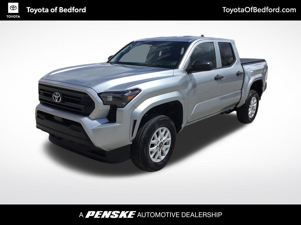 Celestial Silver Metallic 2025 Toyota Tacoma SR Double Cab 4WD Pickup Truck Four-Wheel Drive 8-Speed Automatic